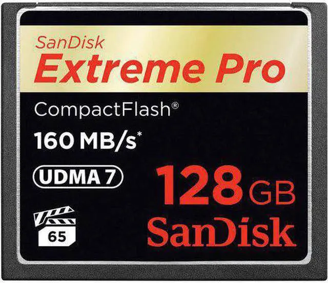 Alt view image 6 of 20 - SanDisk 128GB Extreme Pro CompactFlash Card 160MB/s UDMA7