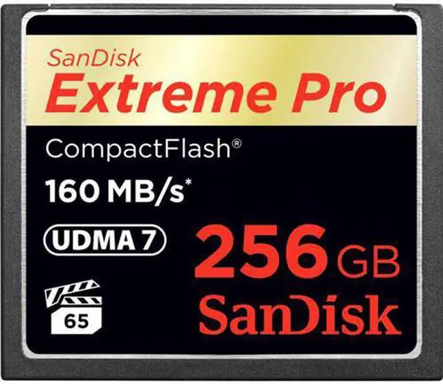 Alt view image 4 of 20 - SanDisk 256GB Extreme Pro CompactFlash Memory Card (160MB/s)