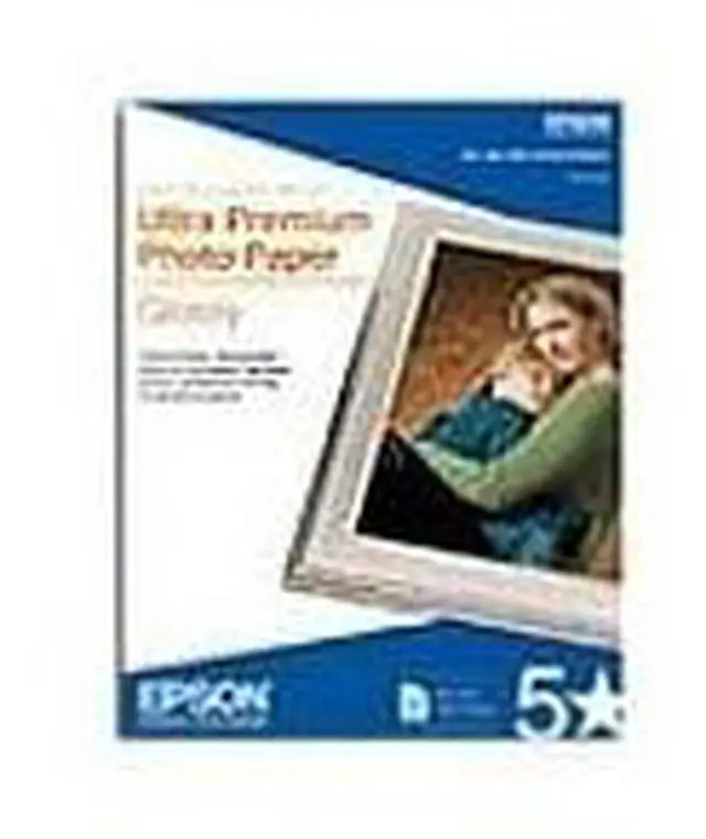 Alt view image 8 of 11 - Epson Ultra Premium Photo Paper - 8" x 10" - 305g/m? - Glossy - 96 ISO Brightness - Bright White