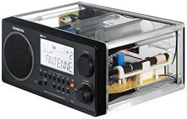Alt view image 4 of 16 - Sangean WR-2CL AM-FM RDS Digital Tuning Radio - Clock - Clear Case