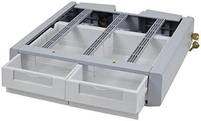 Alt view image 2 of 5 - Ergotron 97-983 Sv43/44 Supplemental Double Drawer.Attaches Under A Carts Primary Drawe