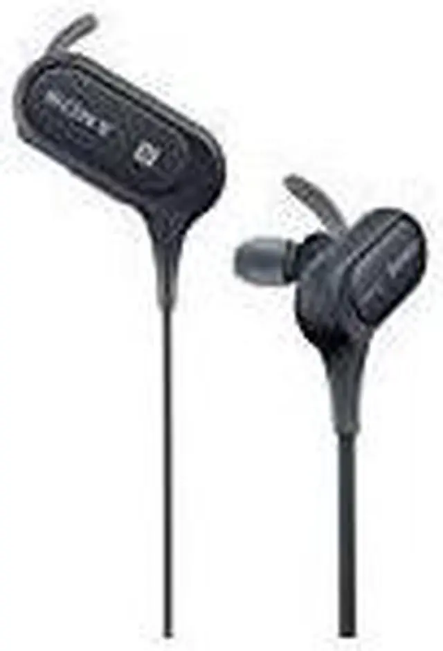 Alt view image 6 of 20 - Sony MDRXB50BS/B Wireless, In-Ear, Sports Headphone, Black