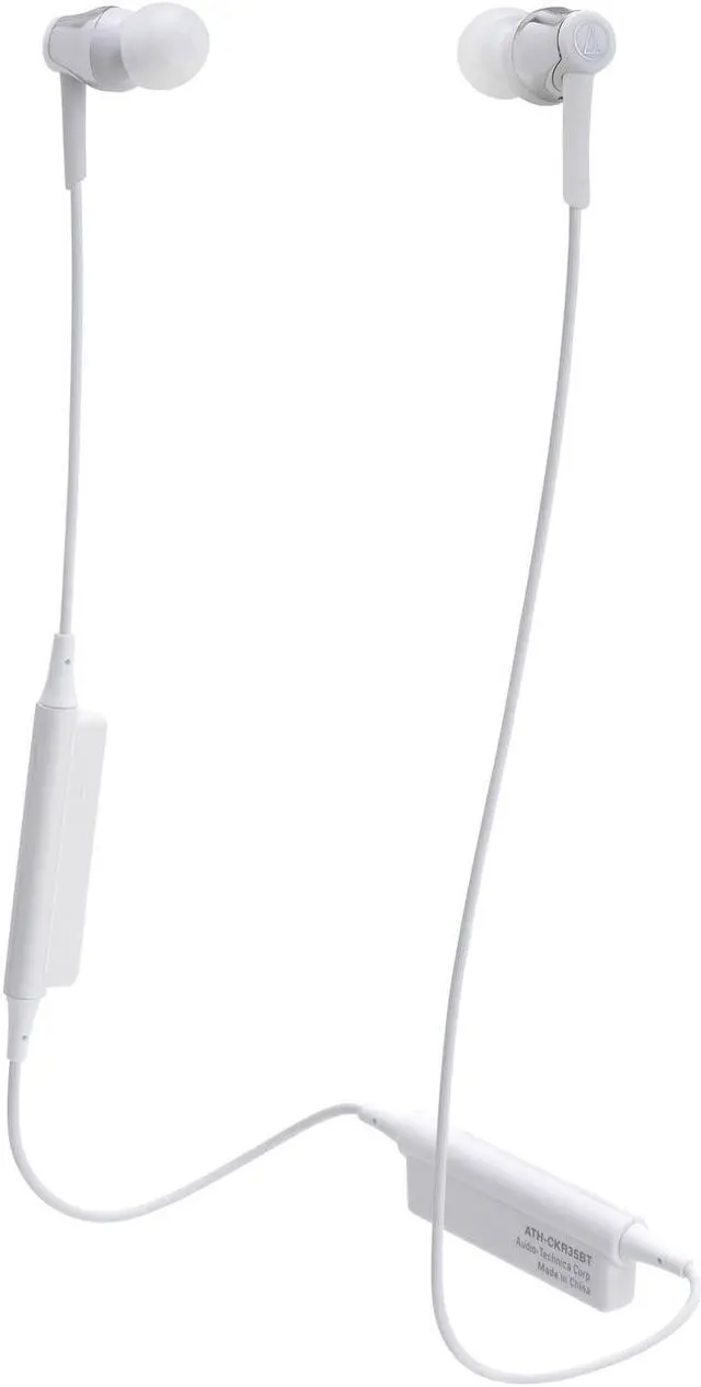 Alt view image 5 of 9 - Audio-Technica ATH-CKR35BT Sound Reality Wireless In-Ear Headphones- Silver