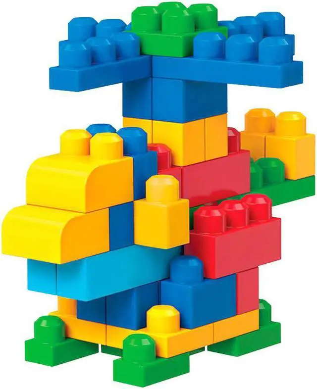 Alt view image 4 of 20 - Mega Bloks Big Building Bag, 80-Piece Classic