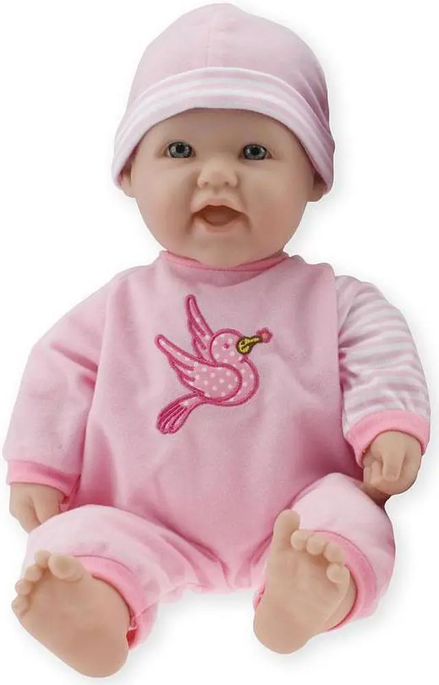 Main image of 16 inch La Baby Soft Body Baby Doll - Bird Applique