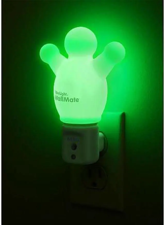 Alt view image 4 of 5 - WallMate Nightlight with Auto Light Sensor, 4 Modes: Blue, Green, Red or Rainbow