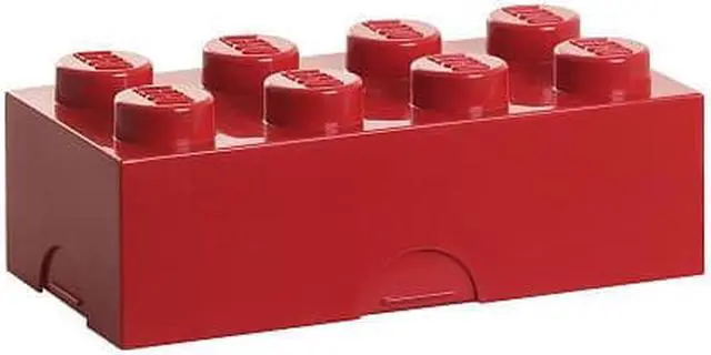 Alt view image 2 of 5 - LEGO Storage Brick 8 - Red