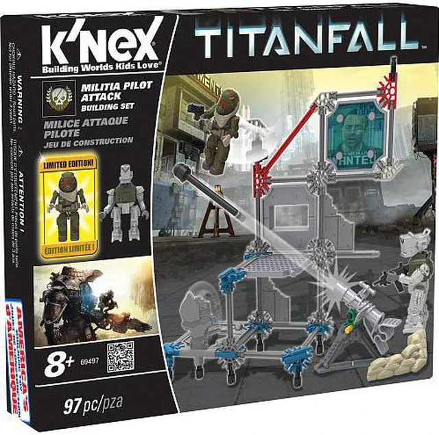 Alt view image 2 of 9 - K'Nex Titanfall MCOR Pilot Attack Building Set