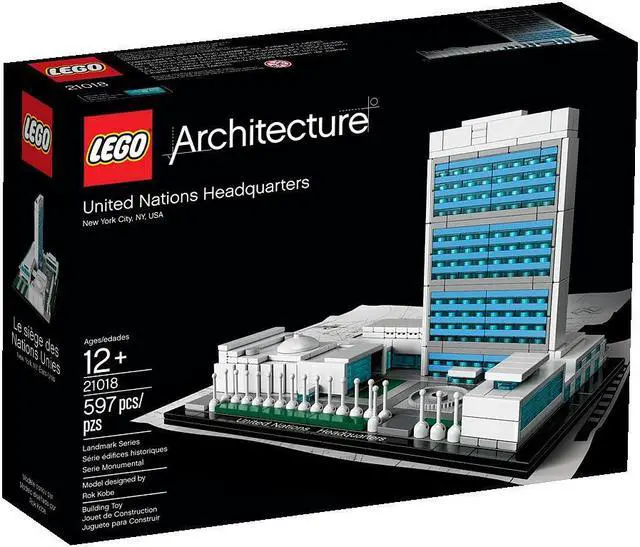 Alt view image 3 of 13 - Lego Architecture United Nations Headquarters Set