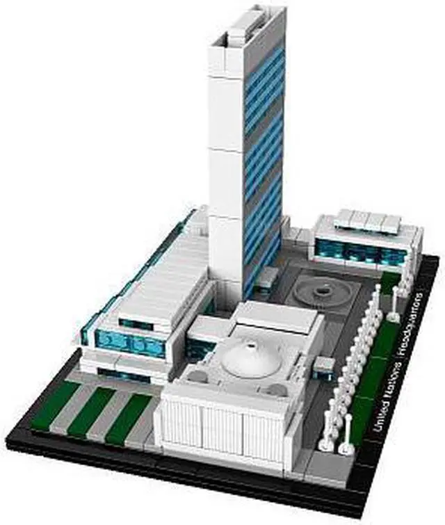 Alt view image 4 of 13 - Lego Architecture United Nations Headquarters Set
