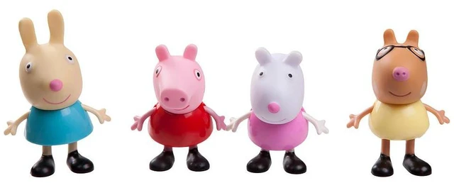 Main image of Peppa Pig 3 Inch Figure 4 Pack - Friends