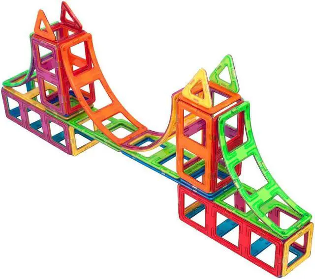 Alt view image 4 of 10 - Magformers Construction 174 Piece Landmark Build Set