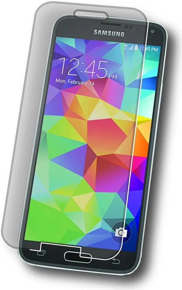 Alt view image 4 of 7 - Symtek Tempered Glass Screen Protector for Galaxy S5 Crystal Clear