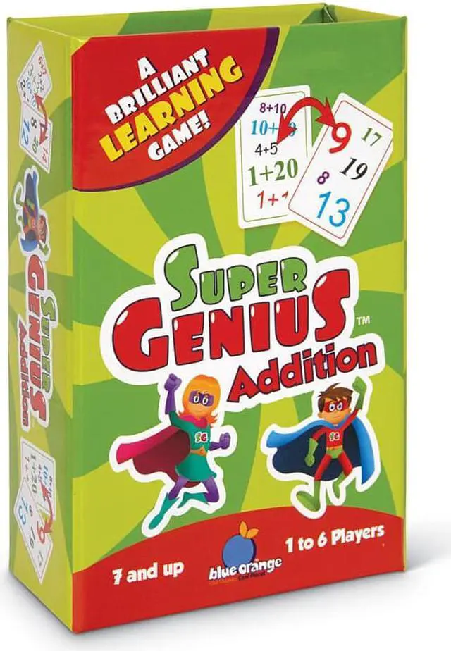 Alt view image 4 of 15 - Super Genius - Addition - Card Game by Blue Orange Games (01301)