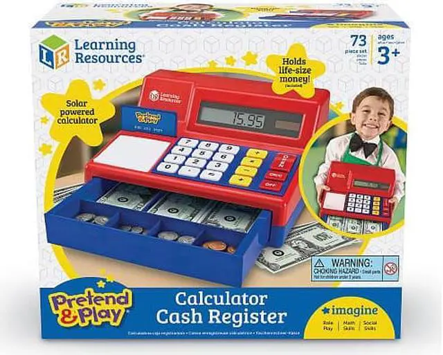Alt view image 2 of 20 - Learning Resources Pretend & Play Calculator Cash Register