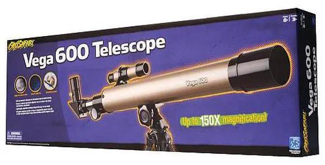 Alt view image 6 of 13 - Educational Insights 5248 GeoSafari Vega 600 Telescope 2 Elements - 30x to 150x Magnification - 50 mm Aperture - 600 mm Focal Length - Silver