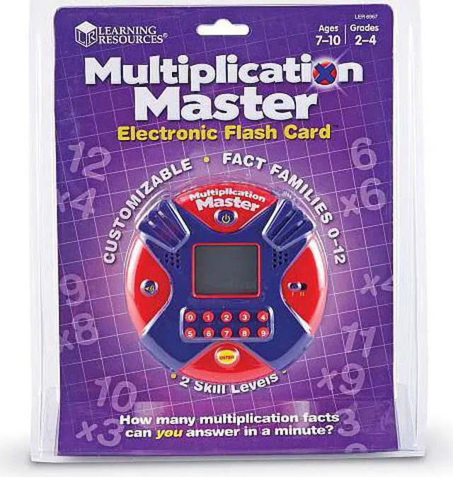 Alt view image 5 of 20 - Learning Resources Multiplication Master Electronic Flash Card Game