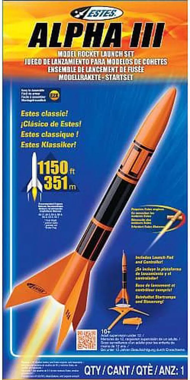 Alt view image 4 of 14 - 1427 Alpha III Launch Set E2X Easy-to-Assemble ESTT1427 ESTES