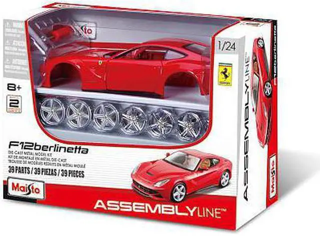 Alt view image 2 of 6 - Maisto 1:24 Scale Assembly Line Model Kit - Ferrari LaFerrari Red