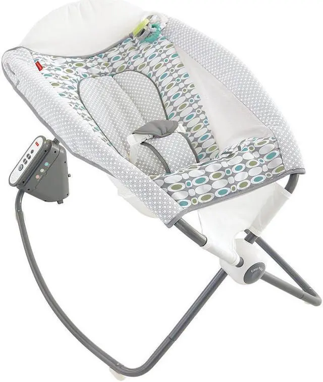 Alt view image 7 of 17 - Fisher-Price Newborn Auto Rock 'n Play Sleeper, Aqua Stone Fashion