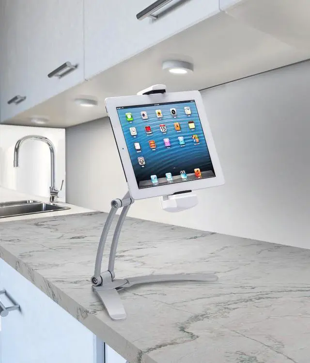 Alt view image 7 of 20 - CTA Digital 2-in-1 Kitchen Mount Stand for 7-13 Inch Tablets / iPad Air/ iPad Pro 12.9 / Surface Pro (PAD-KMS)