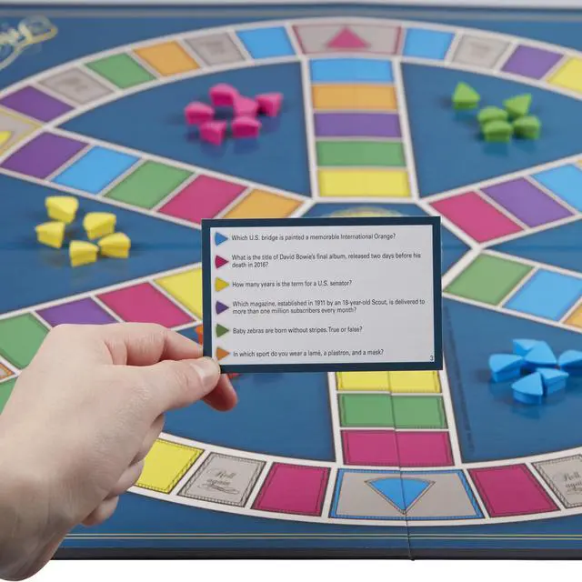 Alt view image 9 of 18 - Trivial Pursuit Classic Ed Family Fun Strategy Board Game Hasbro HSBC1940