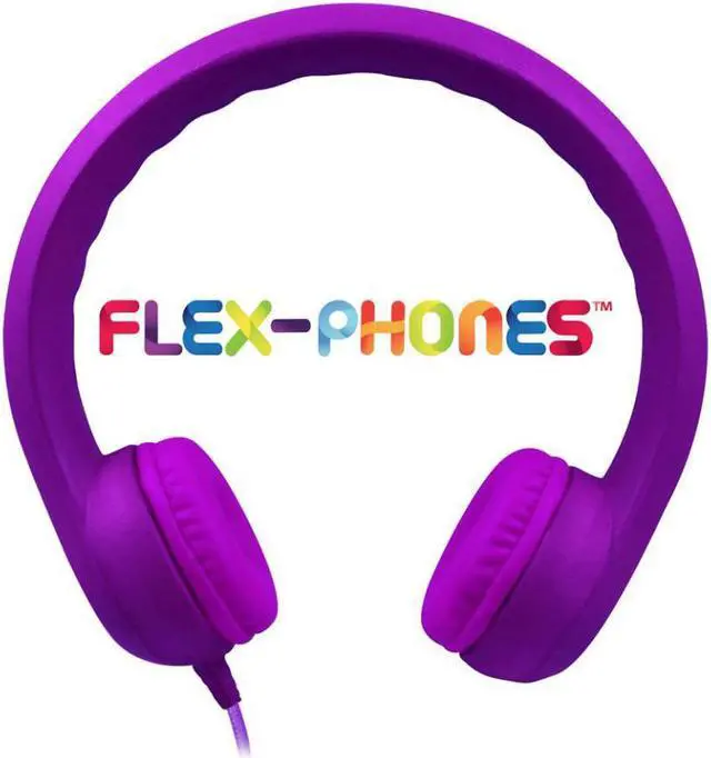 Alt view image 2 of 13 - HamiltonBuhl Flex-Phones, Foam Headphones, Purple