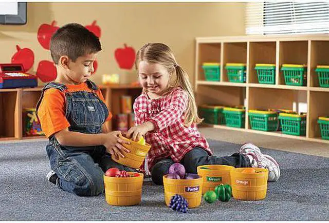 Alt view image 8 of 20 - Learning Resources Farmer's Market Color Sorting Set