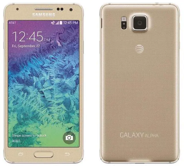 Alt view image 2 of 7 - Samsung Galaxy Alpha G850a 32GB Unlocked GSM 4G LTE Quad-Core Smartphone - Black