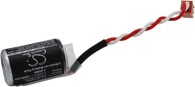 Alt view image 4 of 10 - CPM2A-BAT01 Replacement Battery (1000mAh / 3.60Wh) For OMRON CJ1, CPM2A, CQM1H, NS7,
