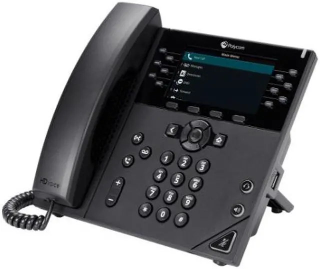Main image of Polycom VVX 450 12-Line High-end Color IP Desktop Phone, Part#2200-48840-025