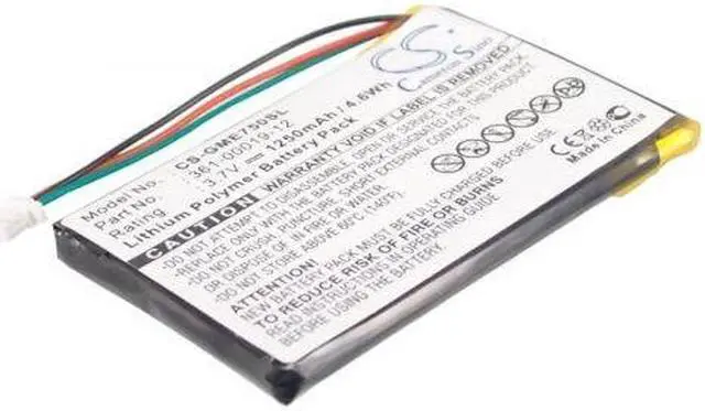 Alt view image 5 of 16 - 1250mAh Battery for Garmin Edge 605, Edge 705, 361-00019-12 NEW