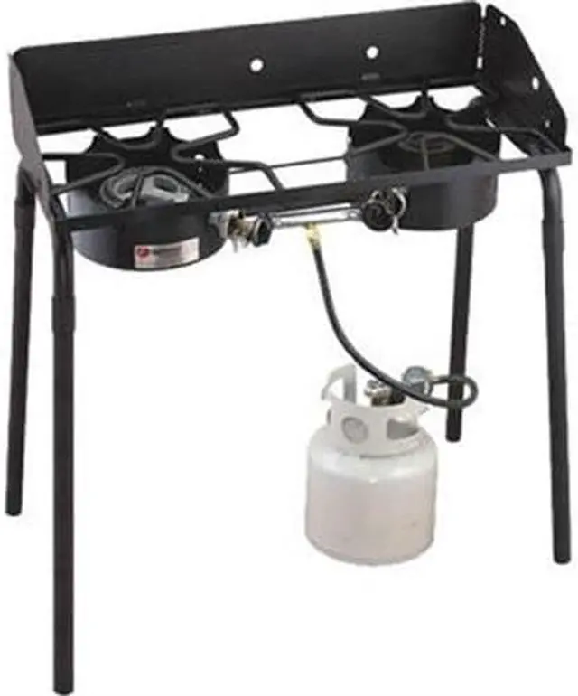 Alt view image 6 of 7 - Camp Chef Outdoorsman High/Low Combo 2 Burner Stove