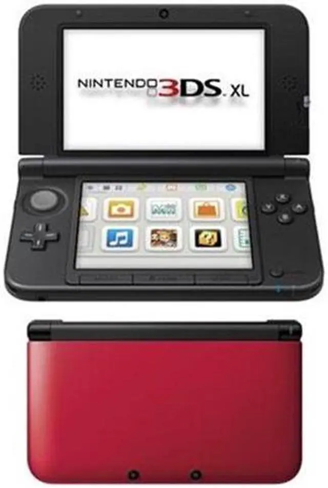 Alt view image 3 of 7 - Nintendo 3DS XL Red/Black