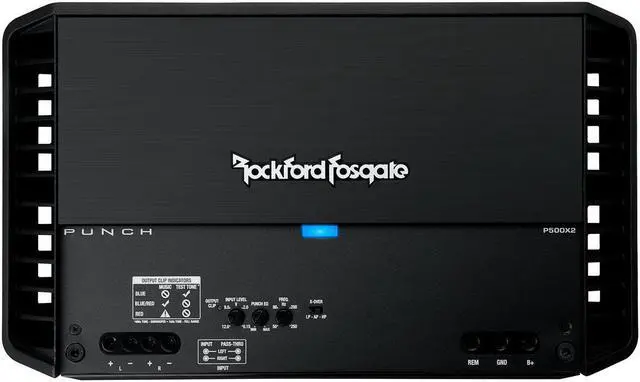 Alt view image 7 of 15 - Rockford Fosgate P500X2 500W 2 Channel Car Amplifier A/B Power Audio Amp