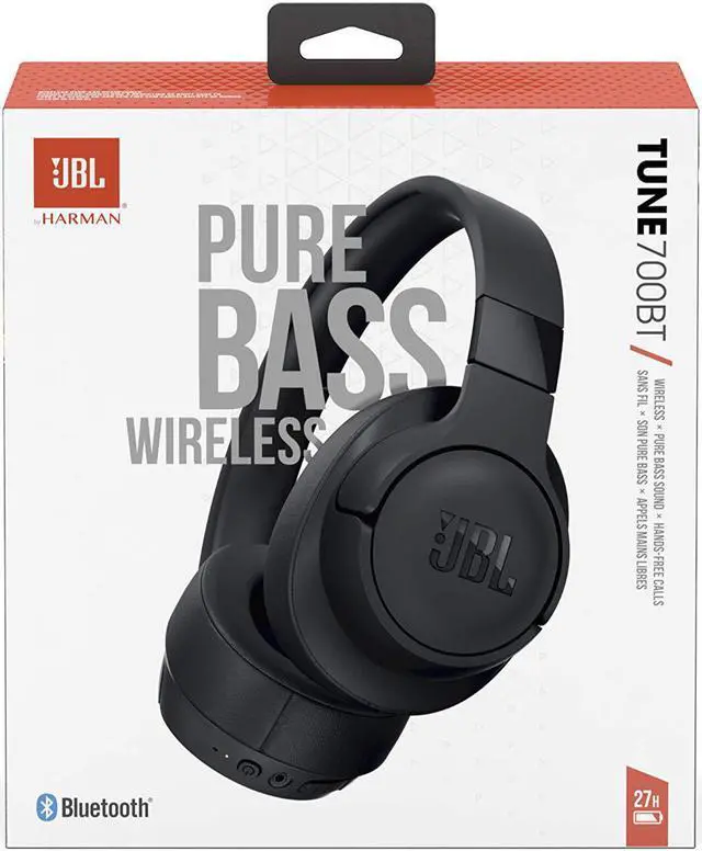 Alt view image 10 of 13 - JBL Tune 700 BT Wireless Over-Ear Headphones (Black)