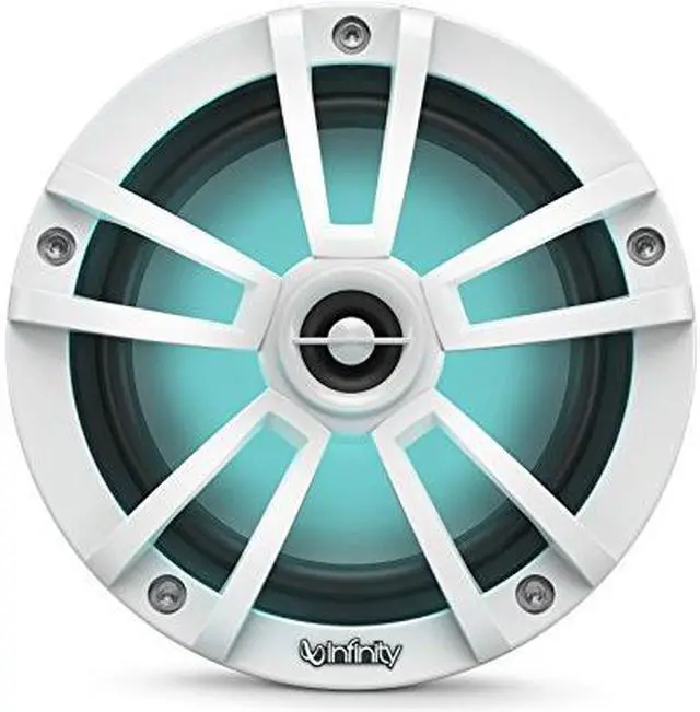 Alt view image 14 of 20 - Infinity INF622MLW 6.5" Round 225 Watt RGB LED Illuminated Marine Speakers - White (Pair)
