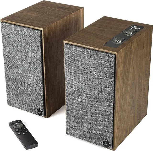 Alt view image 9 of 20 - Klipsch Heritage Wireless The Fives Walnut Home Audio Speaker Pair