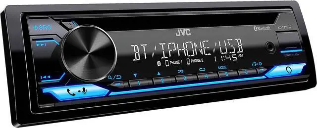 Alt view image 9 of 11 - JVC KD-T710BT In-Dash CD Receiver Featuring Bluetooth For Car, Black