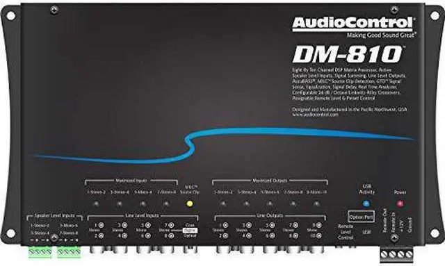 Alt view image 12 of 19 - AudioControl DM-810 8 By 10 Channel Matrix Digital Signal Processor