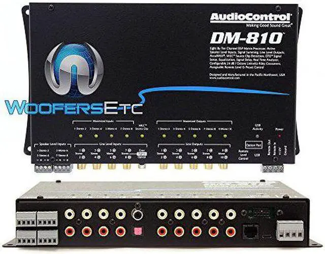 Alt view image 13 of 19 - AudioControl DM-810 8 By 10 Channel Matrix Digital Signal Processor