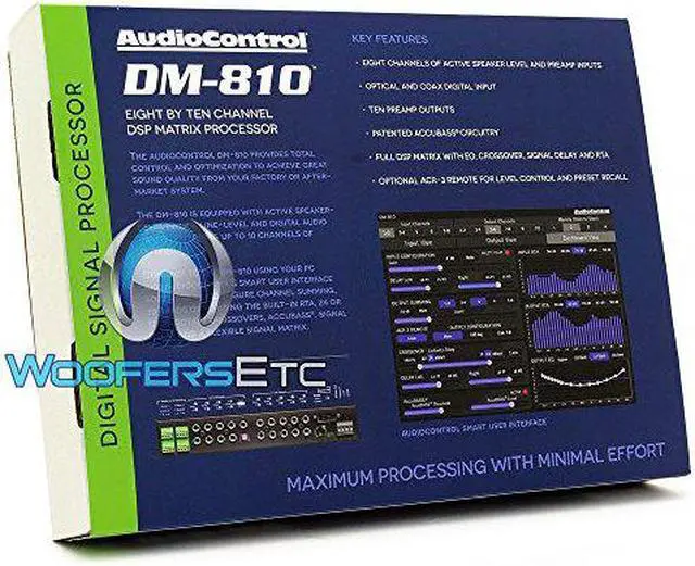 Alt view image 14 of 19 - AudioControl DM-810 8 By 10 Channel Matrix Digital Signal Processor