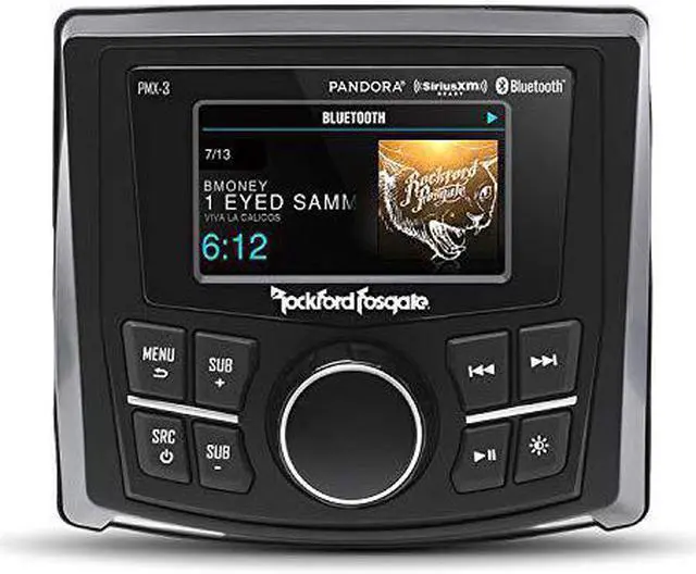 Alt view image 12 of 20 - Rockford Fosgate PMX-3 Punch Marine/Motorsport 2.7" Digital Media Receiver