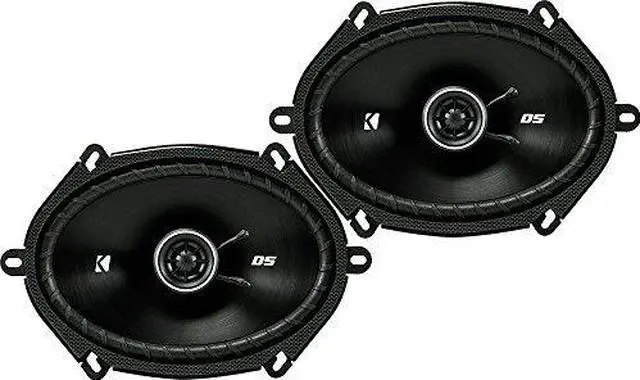 Alt view image 7 of 8 - 2) Kicker 43DSC6804 D-Series 6x8" 200 Watt 2-Way 4-Ohm Car Coaxial Speakers Pair