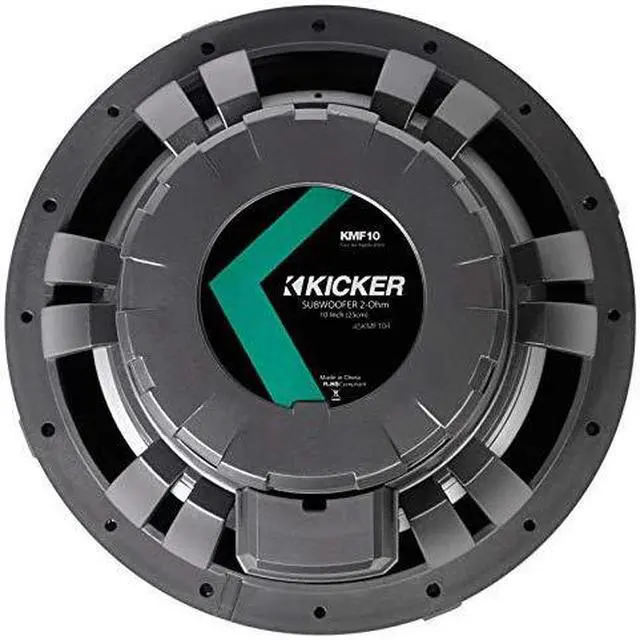 Alt view image 5 of 10 - Kicker 45KMF104 10" 4-Ohm Free-Air Marine Subwoofer