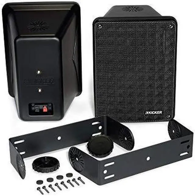 Alt view image 20 of 20 - Kicker 46KB6B KB6 Outdoor/Indoor Speakers - Black