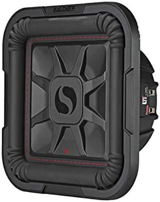 Alt view image 4 of 10 - kicker 46l7t102 car audio l7t shallow mount 10" sub square l7 subwoofer l7t102