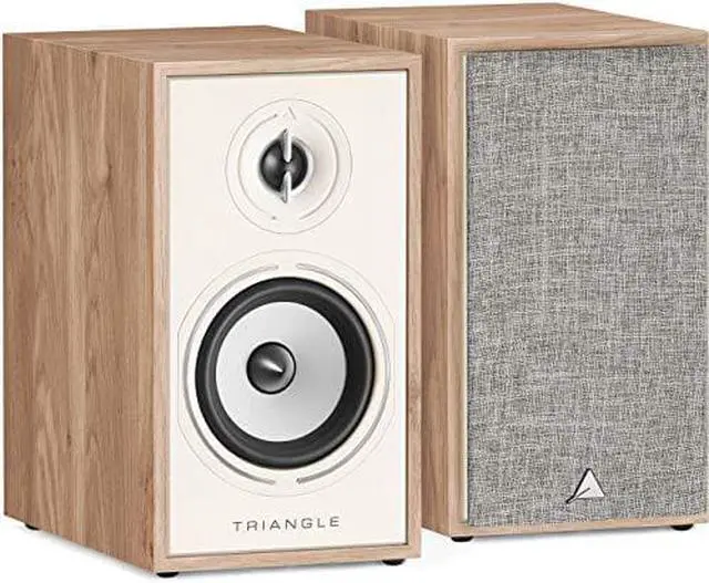 Alt view image 5 of 7 - Triangle Borea BR02 80W 2-Way HiFi Bookshelf Speakers, Light Oak, Pair