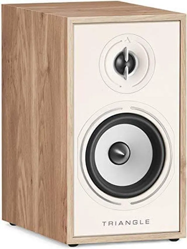 Alt view image 7 of 7 - Triangle Borea BR02 80W 2-Way HiFi Bookshelf Speakers, Light Oak, Pair