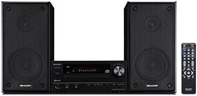 Alt view image 12 of 14 - Sharp XLHF102B HI Fi Component MicroSystem with Bluetooth